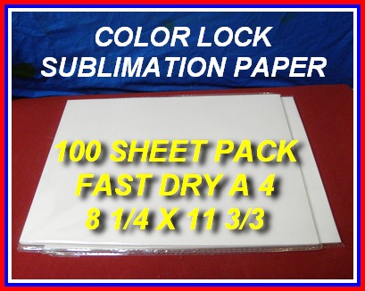 Sublimation Transfer Paper Sheets A4 for InkJet Printers 100 in a pack
