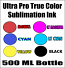 Compatible Ultra Pro True Color Brother Dye Sublimation Ink By The Bottle 500 ml